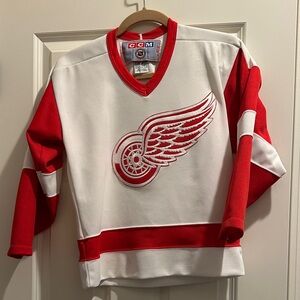 CCM Red and White Hockey Jersey